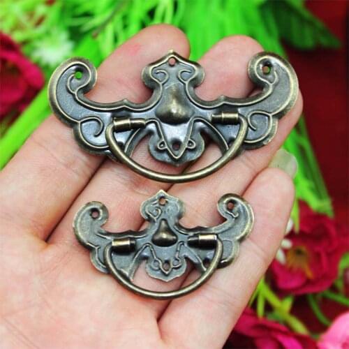 10pcs Antique Bronze Tone Handle Knobs Bat Shaped for Drawer Cabinet Desk Door Jewelry Box Pulls Handle Decorative Iron Handle