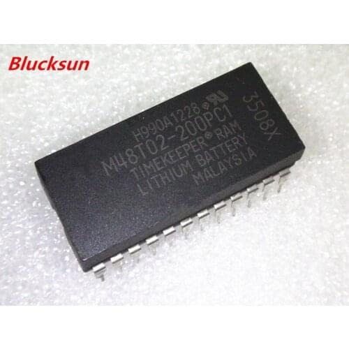 2pcs M48T02-200PC1 DIP-24