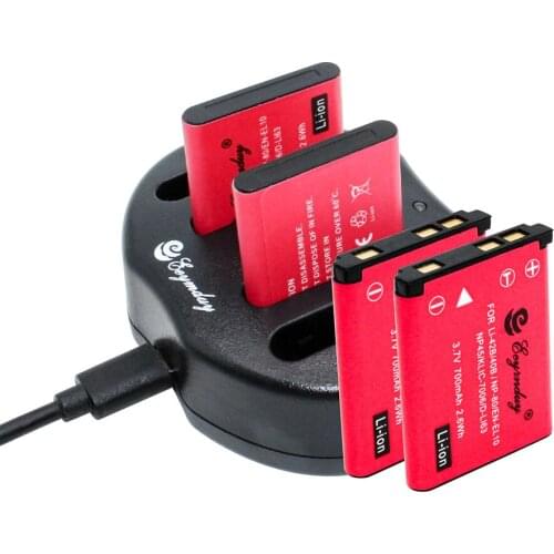 4-Pack LI-40B LI 40B LI-42B digital camera batteries + 1pcs charger for OLYMPUS Stylus 1070 FE-280 FE-290 FE-300