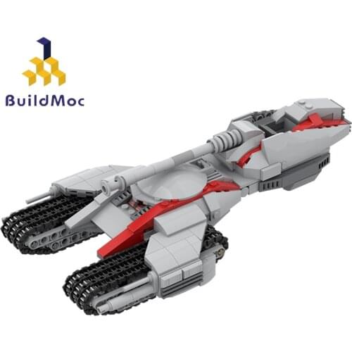 Buildmoc Star Movie Weapon HS-TT Highspeed Tread Tank Custom Design New Clone Soldier Treadspeeder Building Blocks Kid Toys Gift