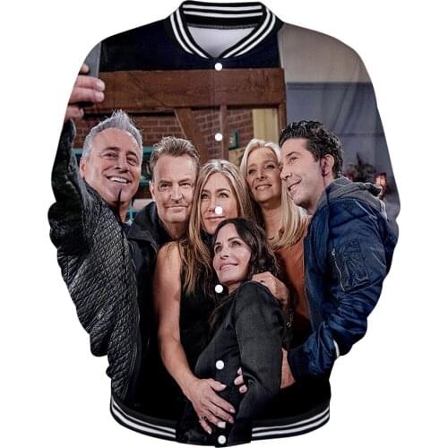 Friends: The Reunion Sweatshirt 3D Tracksuit Baseball Jacket Women Mens Jacket Harajuku Streetwear Fashion Clothes Plus Size