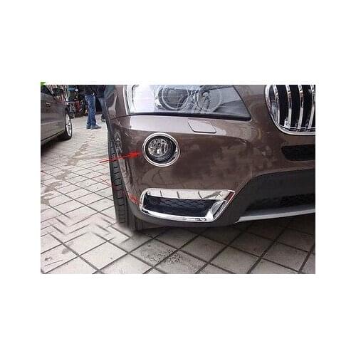 Chrome Front Bumper Fog Cover Trim 4pcs for X3 2011 2012 2013 f25