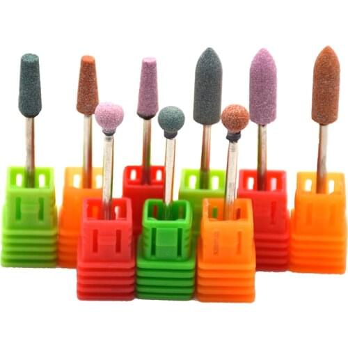 MAOHANG 9PCS/LOT Milling Cutter for Manicure Nail Art Manicure Pedicure Electric Accessory Nail Drill Bit