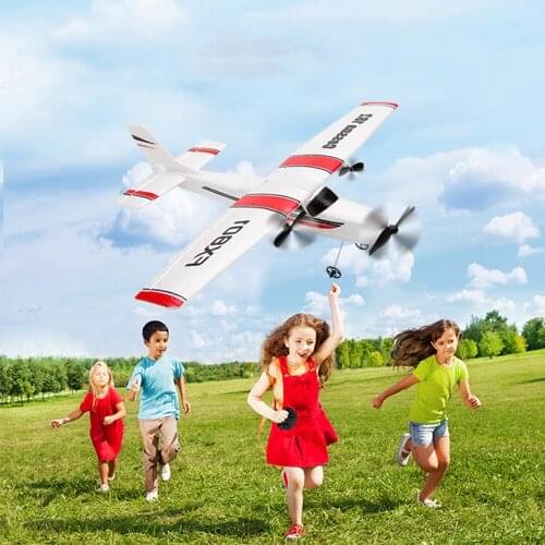 FX801 2.4GHz 2CH Airplane DIY RC Plane Toy EPP 182 RC Glider Airplane Aircraft Model Outdoor Flight Toys for Kids Boys