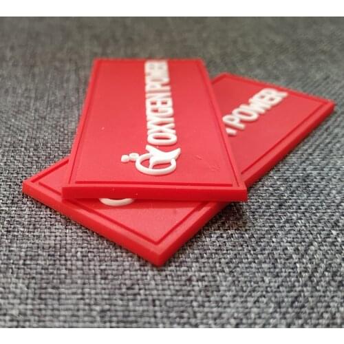 Customizable clothing rubber patch, PVC material label for clothing, for denim, with personalized 3D pattern, very suitable for