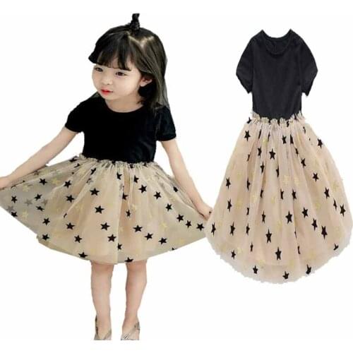 Girls Clothes 2021 Summer Baby Kids Outside Princess Girls Dresses Sleeve Girls Children Clothing 2-8Y