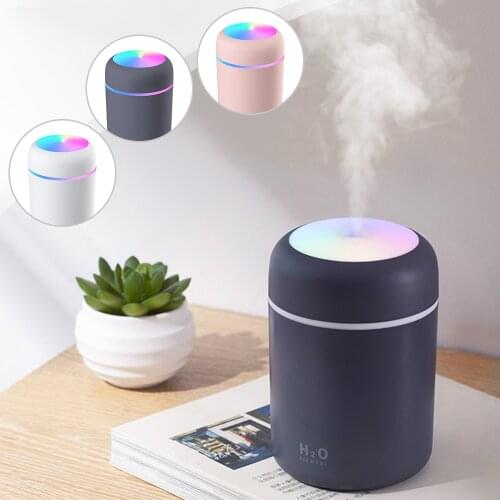 Portable 300ml Humidifier USB Ultrasonic Dazzle Cup Aroma Diffuser Cool Mist Maker Humidifier Purifier with Romantic Light