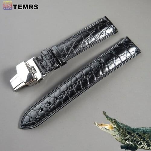 High-end Crocodile Genuine Leather Watch Strap Band 16mm 17mm 18mm 19mm 20mm 21mm 22mm 23mm 24mm Watch Accessories Watchband