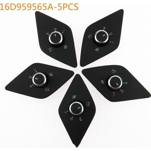 SCJYRXS Qty5 6Pin Side Mirror Folding Heating Adjust Switch Knob For NCS MK6 2011-2014 16D959565A 16D 959 565A 16D 959 565 A