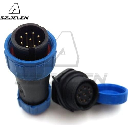 SP17 Type ,9 pin Waterproof Connector ,Auto parts cable Connector Plug & Socket, 9pin Connector Male and Female