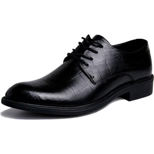 Genuine Leather Shoes Square Toe Business Dress High-end Mens Formal Shoes Breathable Comfortable Oxfords Shoes Wedding Shoes
