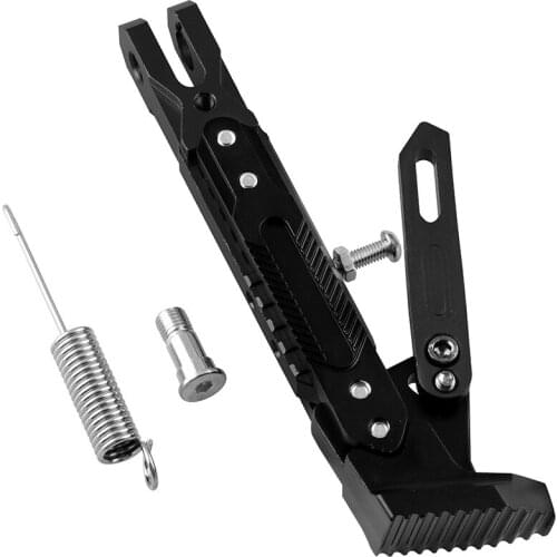 Universal CNC Aluminium Alloy Motorcycle Kickstand Adjustable Foot Side Support Parking Kickstand For YAMAHA Motor Replace Parts