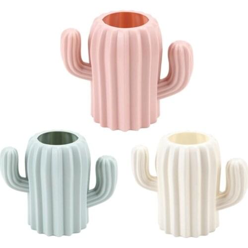 Cactus Vase Home Decorations Potted Pen Holder Decoration Pen Holder Desk Storage Rack Desktop Pencil Storage Decoration New