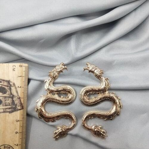 Vintage Oorbellen Earings Brinco Earing Style Jewelry Personality Retro Fashion Trendsetter Dragon Roar Earrings Female D15