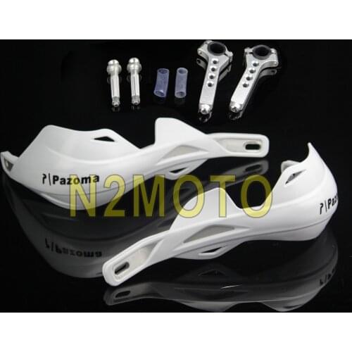 Motorcycle Handguard 7/8" 1-1/8" Hand Guard MX Dirt Racing Bike for Yamaha WR YZ TTR XT 250 450 White