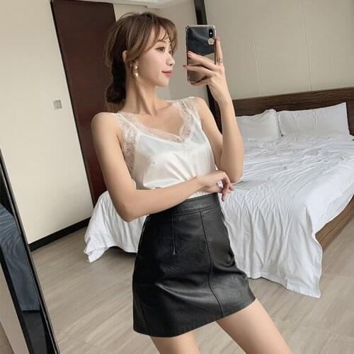 Tank Top Lace Crop Top Women Camis Halter Top Women Camisole Summer Sexy Sleeveless Slim Roupas Femininas cropped chemise femme