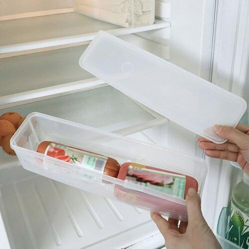 Multipurpose Storage Box Household Noodle Translucent Storage Box Airtight Spaghetti Box Kitchen Food Fruit Container