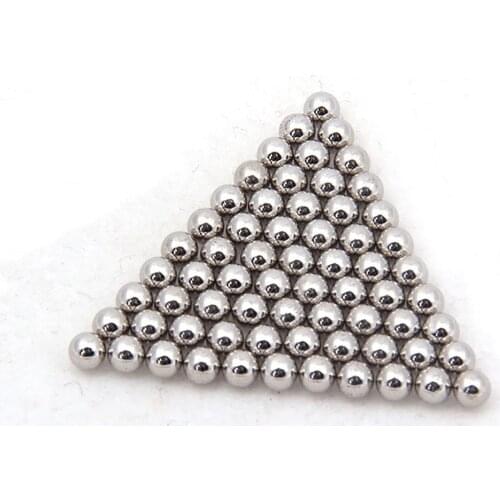 100Pcs Solid 201 Stainless Steel Ball Dia 0.3mm 0.3175mm 0.4mm 0.45mm 0.6mm-6.5mm Smooth Steel Beads Round Ball