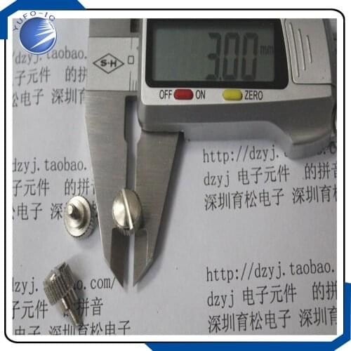 20pcs/Lot M3 hand twist screw straight twist screw supporting pillars six corner pillars spaced columnsConnector