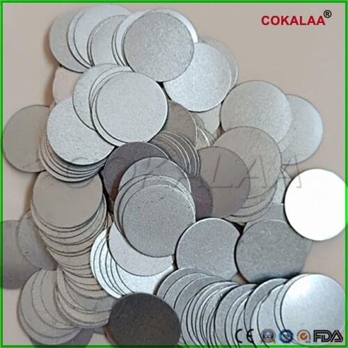 500PCS Dental Lab Magnetic Silicone Plaster Model Former Base Molds Small Metal Disc Disposable