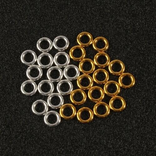 8x2mm Metal Jump Rings Single Loops Gold Silver Color Closed Jump Rings For Jewelry Making Findings DIY Connector 50pcs/lot