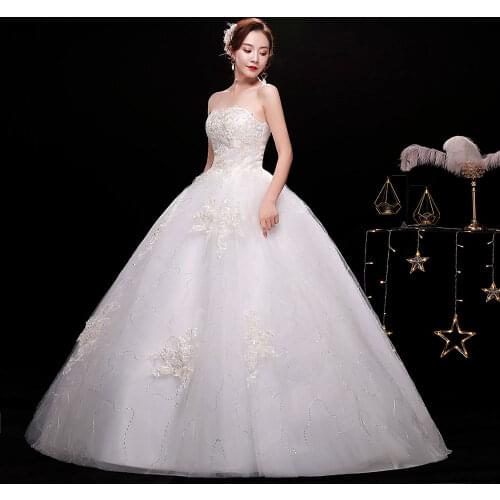 AIJINGYU Princess Dresses Real Sample Store Frocks 2021 Balls Luxury Summer Shopping Mexican Wedding Dress