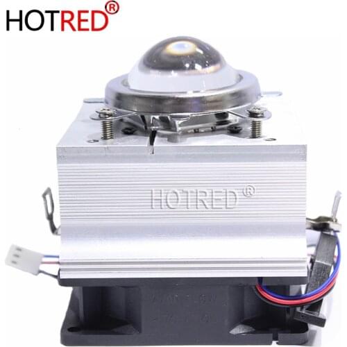 1 Set Aluminium Heat Sink Cooling Fan 20W 50W 100W LED radiator 60-90degree 44mm Lens + Reflector Bracket DC12V 1.25A led Driver