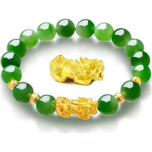 Hot Sale Feng Shui Obsidian Bead Red Garnet Lucky Pixiu Wealth Bracelet