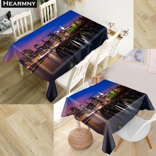 Brooklyn Tablecloth Waterproof Oxford Fabric Square/Rectangular Tablecloth For Wedding Table Cloth Cover TV Covers