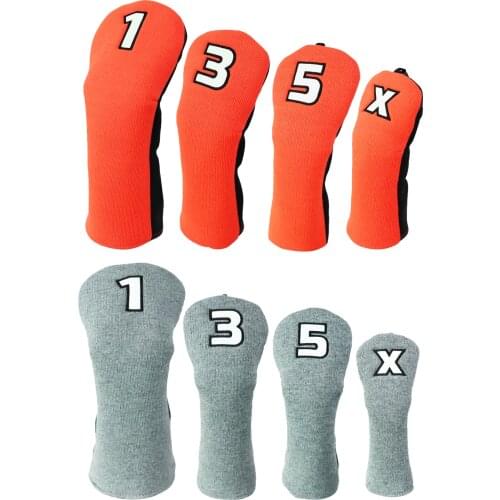 Golf Head Cover No. 1 3 5 UT Club Headcover Sleeve Protection Accessories