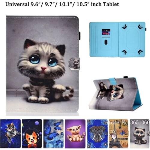 For Huawei MediaPad T3 T5 10 Universal Case for 9.6 9.7 10 10.1 10.5 Inch Tablet Cover for iPad Pro Air 10.5 Stand Funda Shell