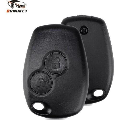 Dandkey 10X 2 Buttons Remote Key Shell Cover Case For Renault Megane Modus Espace Laguna Duster Logan Sandero Kango For NISSAN