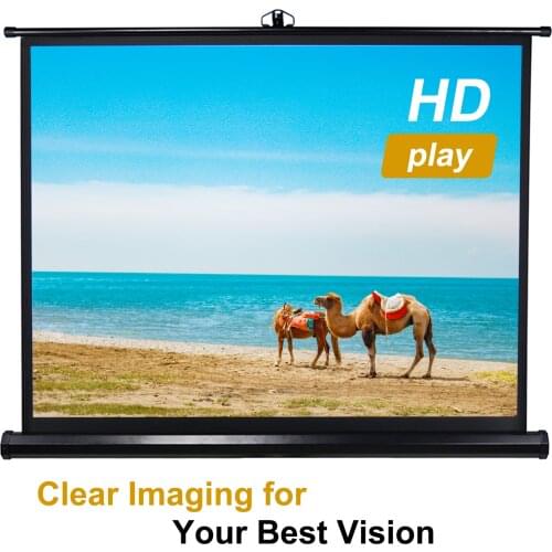 Projector Screen 72 100 inch Tripod Stand 4:3 Portable Projection Screen 4K 3D Movies Screen for Home Office Indoor Outdoor