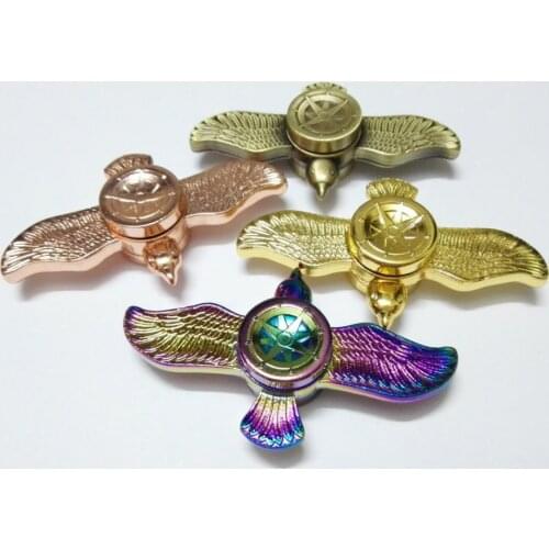 Fly Eagle Bird Rainbow Colorful Zinc Fidget Spinner Hand Spinner For Better Focus Reduce Autism ADHD Stress Toys With Gift Box