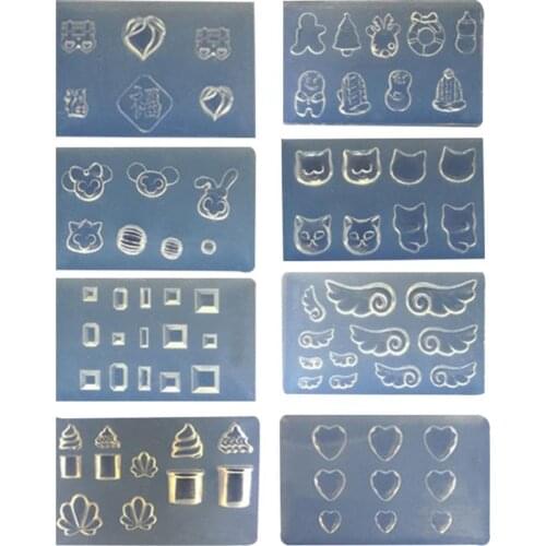 Nail Mold Cat Ice Cream Nail Ornament Carving Silicone Mold Jewelry Decor Making Tools Manicure Templates
