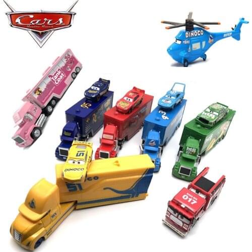 Disney Pixar 2 3 Toy Lightning McQueen Jackson Storm Cruz Mike Uncle Truck 1:55 Alloy Model Car Children Toy Gift