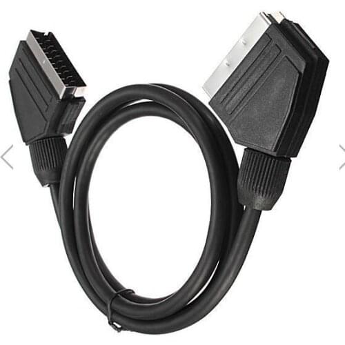 1.5m SCART to SCART Cable Lead Wire with 21 Pins Connected