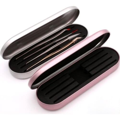 Collection Tweezers Storage Box for Eyelash Extension Eyebrow Tweezer Case Eyelashes Eyeliner Pencil Organizer Makeup Tools