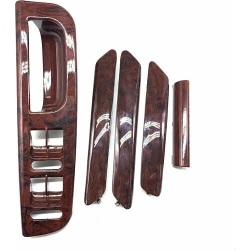 5 Pieces for VW Passat B5 Cherry Wood Door Handle Window Switch Bracket Control Panel Base Trim Cover 3B1 867 171 F