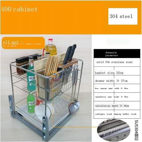 Mutfak Cucina Organizador Alacena Kuchnia Stainless Steel Organizer Cuisine Cocina Kitchen Cabinet Cestas Para Organizar Basket