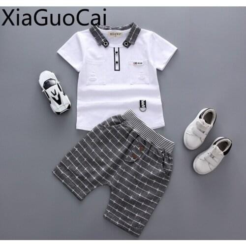 Summer Boys Sets Baby Summer T-shirts and Shorts 2019 Boy Short Sleeve Kids Sets Boys Casual Clothes