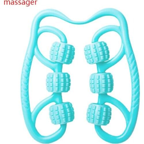 Massager Six-wheel Stovepipe Device Thin Calf Muscle Relaxer Yoga Leg Massager Leg Clamp Fitness Equipment XS