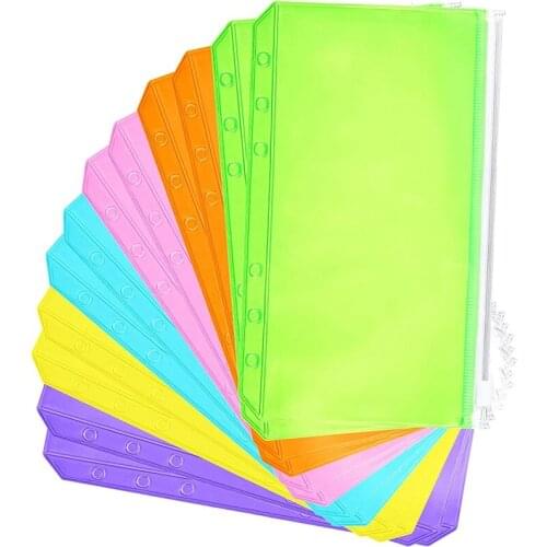 Budget Binder, Cash Envelopes for Budgeting, A6 Binder Pocket, Budget Binder with Zipper Envelopes