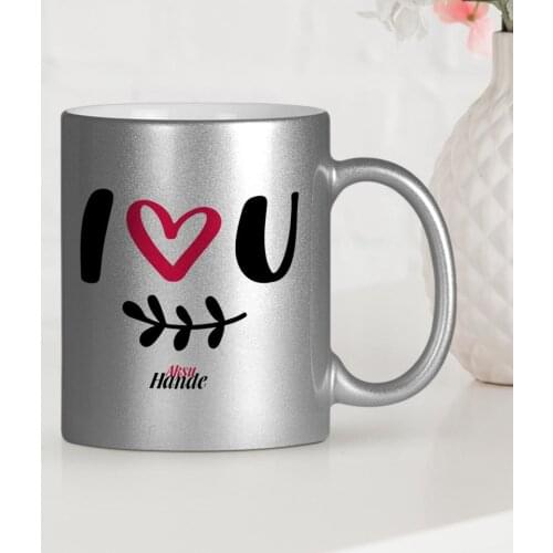 Personalized Love You Silver Gilt Mug Cup-3