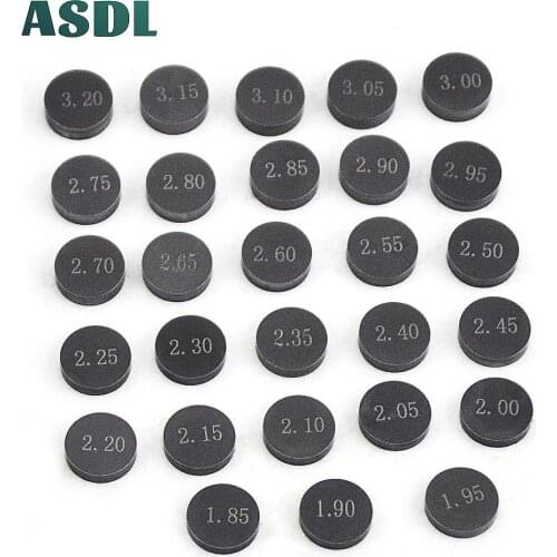 28pcs Motorcycle Engine Parts Adjustable Valve Pad Shims diameter 10mm Complete Valve Shim Kit #c