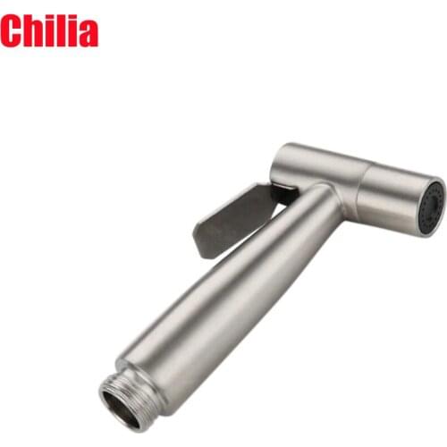 304Stainless Steel Bathroom Sprayer Toilet Heat-Resistant Handy Handheld Bidet Sprayer High Pressure Bidet Nozzle Plenty Of Uses
