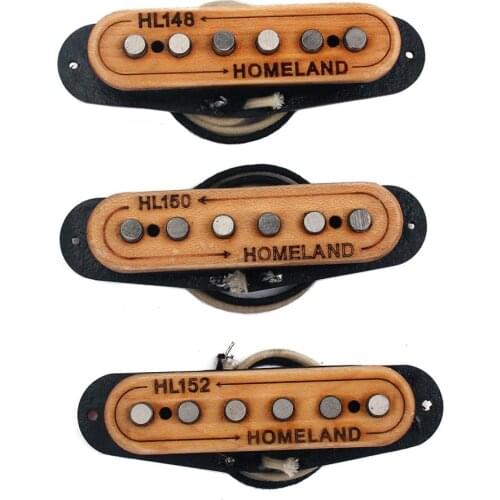Hand Wound Pickups Fit Stratocaster Hot Custom With Alnico 5 Wood Material guitar pick ups