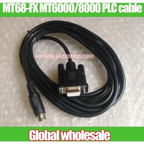TPC-FX MCGS touchscreen with for Mitsubishi FX PLC connection Communication cable / FX0/FX0N/FX1N/FX2N/FX3U/FX3G/FX2NC/FX0S/FX1S