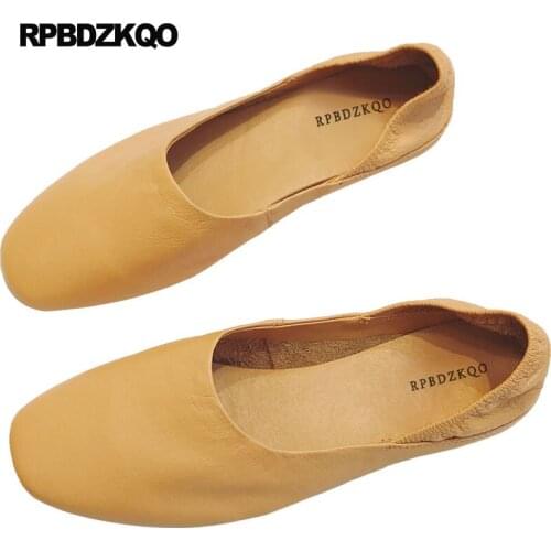 Flats Ballerina Designer Slippers Brown Women Ballet Ladies Slip On Mules Elderly Square Toe China Traditional Chinese Shoes