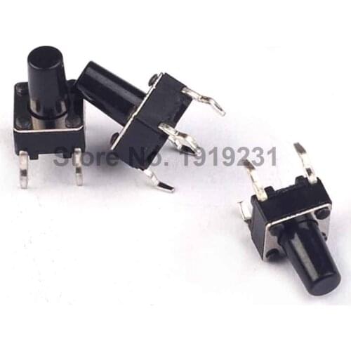 100PCS 6X6X9mm Tactile Tact Push Button Micro Switch Momentary 6*6*9mm